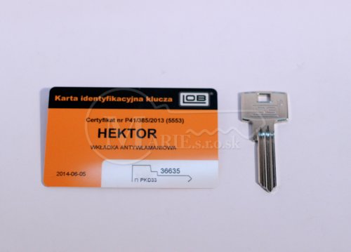 Kľúče LOB Hektor AD-135 D33 5st.