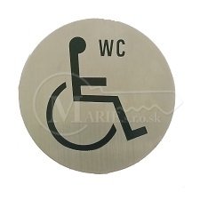 Piktogram kruh Ni WC vozíčkar