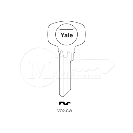 Kľúče YALE VO2-CW