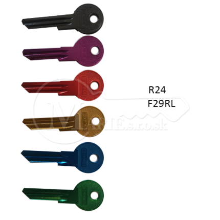 Klúče fareb. R24/F29RL MIX