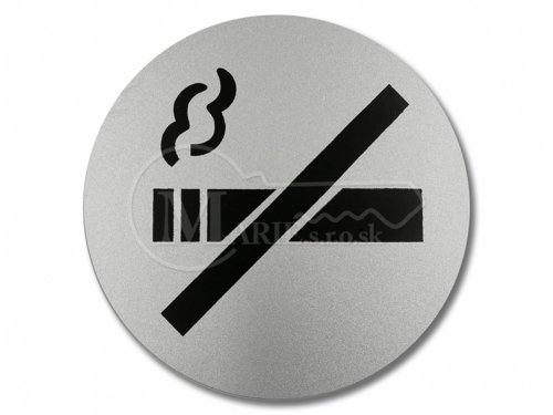 Piktogram kruh PVC zákaz fajčiť
