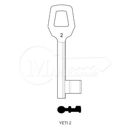 Kľúče fazonové Yeti 2