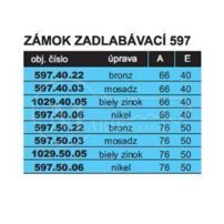 ZZ AGB K90/50/18/238 patyna 597.50.02