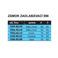 ZZ AGB WC90/50/18/238 6x6 BZn 598.50.05